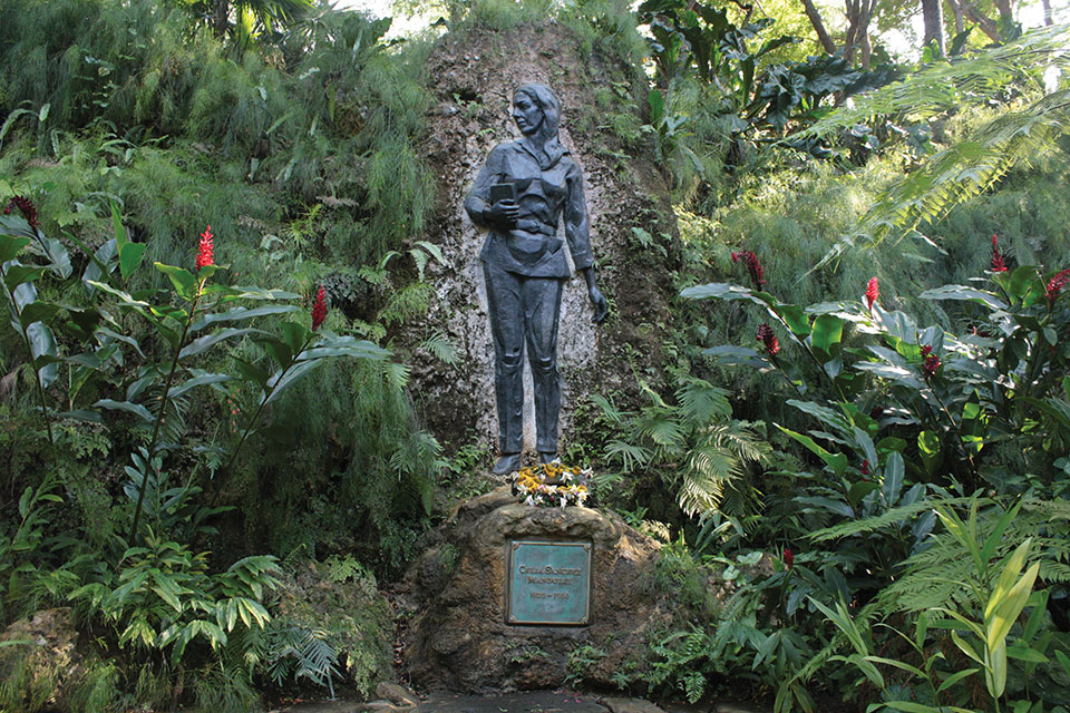 A garden surrounds the memorial to Celia Sánchez in Cuba. Photo: Clara Sanchiz/Flickr