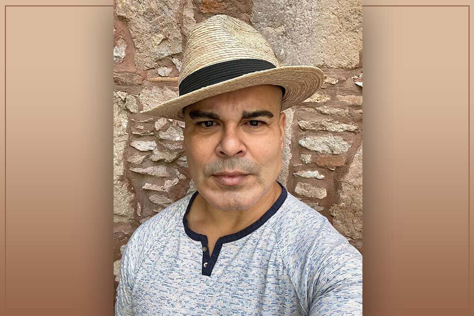 A photograph of Rigoberto González